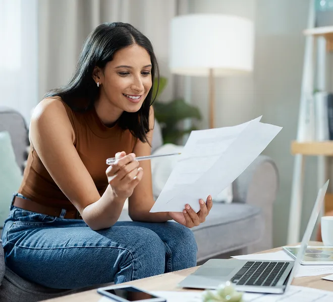 Member reviews paperwork at home with support from South Florida Horsemen’s Group.