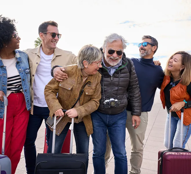 Group of members smiling together representing South Florida Horsemen’s Group fellowship.