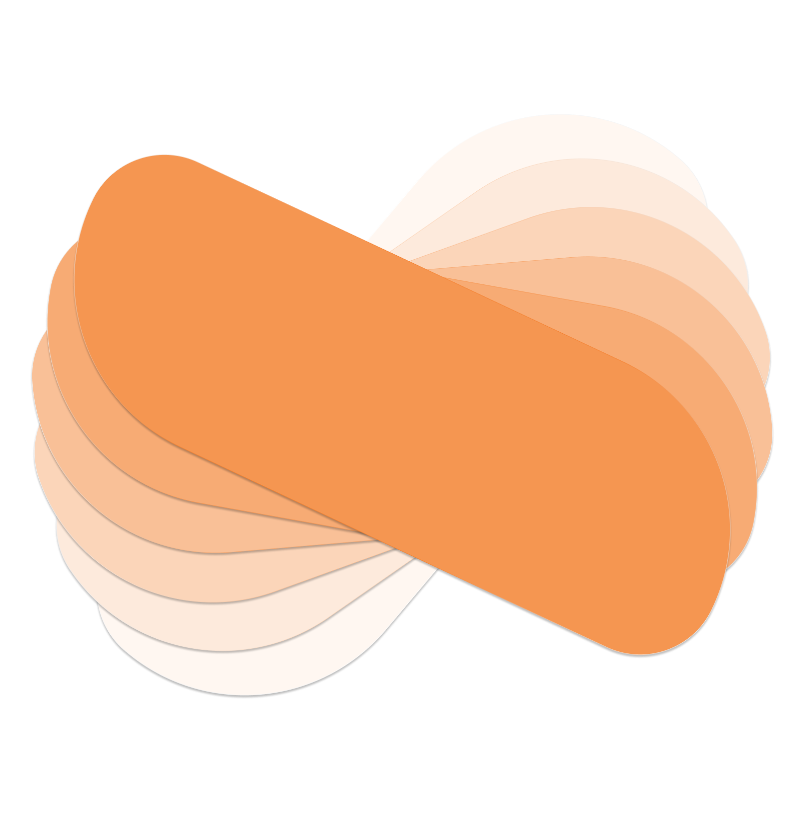 Overlapping rounded rectangles background