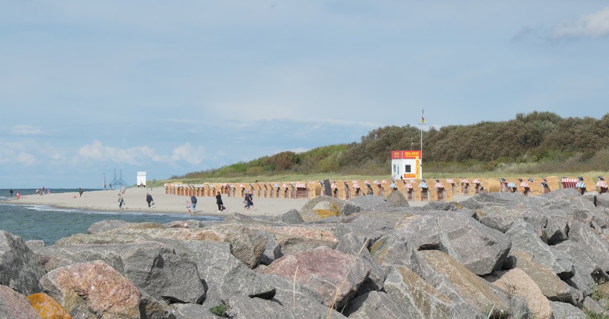 Strandkörbe am Ostseestrand von Timmendorf auf der Insel Poel