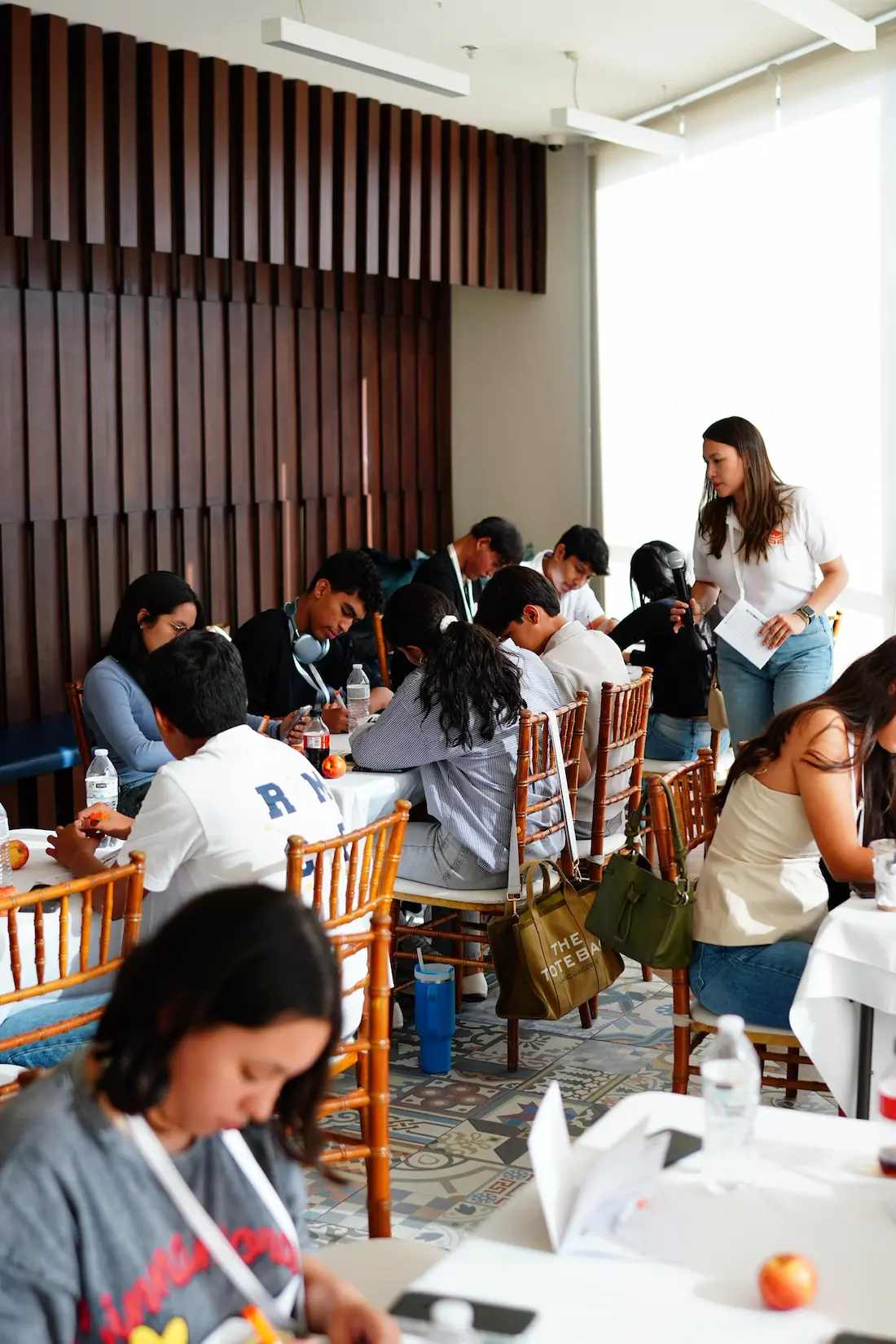 Avanza Education team working with students