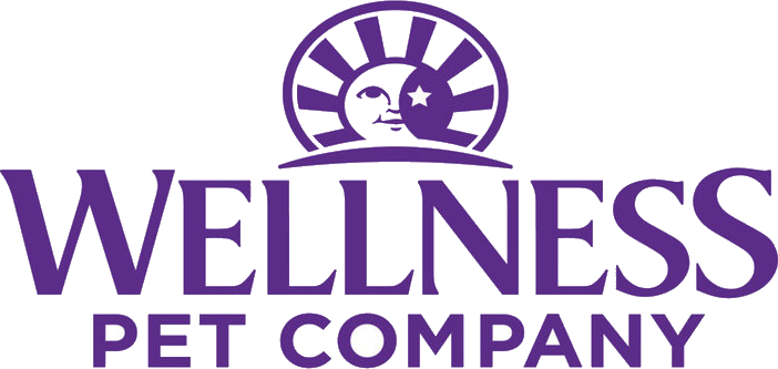 Wellness Pet Company logo with a sun and moon face symbol above the text.