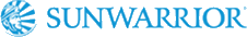 Sunwarrior brand logo with a stylized sun icon to the left of the text.
