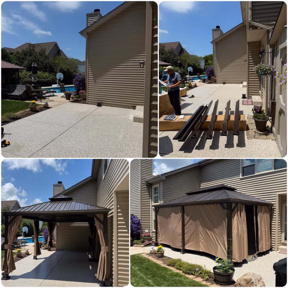 Gazebo Assembly and Installation in Naperville