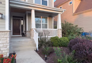 Vinyl porch railing installation in Downers Grove IL