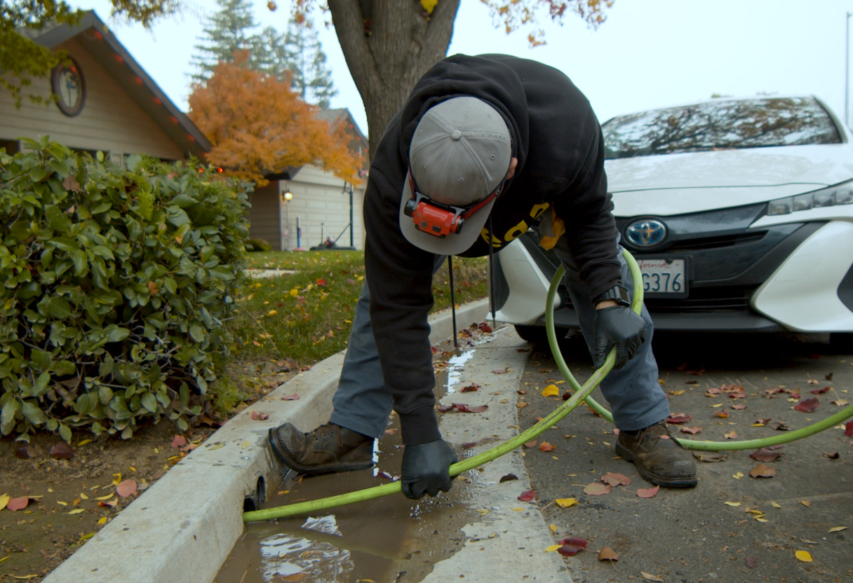 image of water heater installation (for a plumbing service)