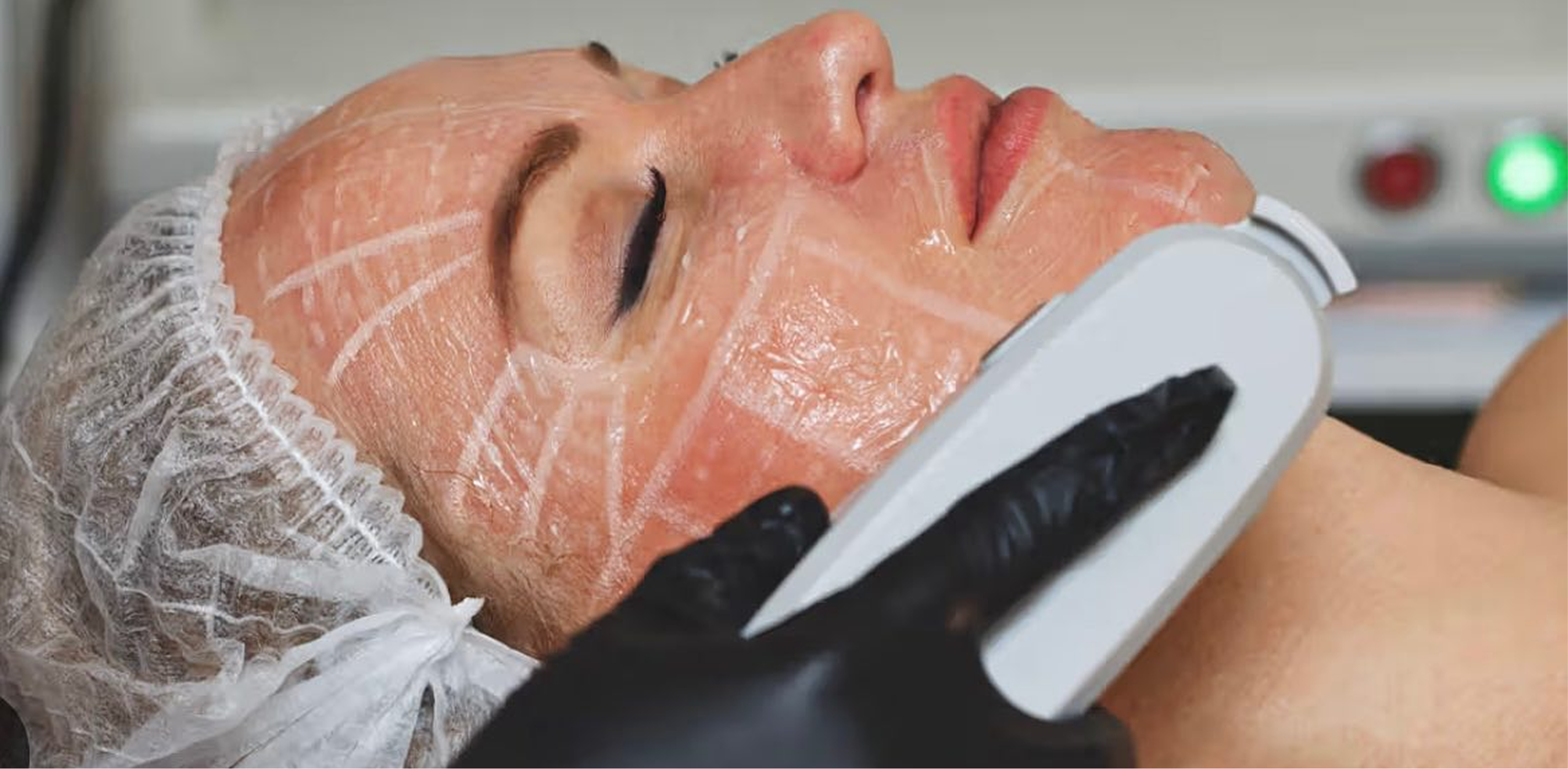 Healthcare professional holding a digital shield with a medical cross, representing secure, modern healthcare marketing services and digital solutions by Veewz.