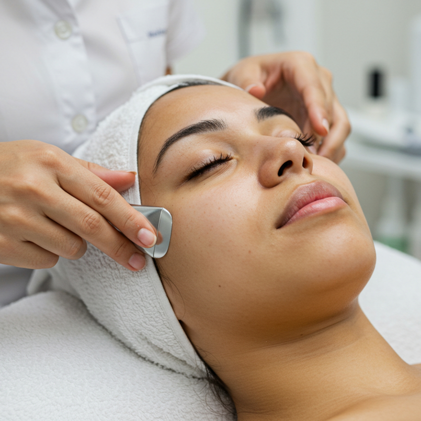 Healthcare professional holding a digital shield with a medical cross, representing secure, modern healthcare marketing services and digital solutions by Veewz.