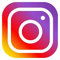 Instagram app icon with a gradient background from yellow to pink to purple.