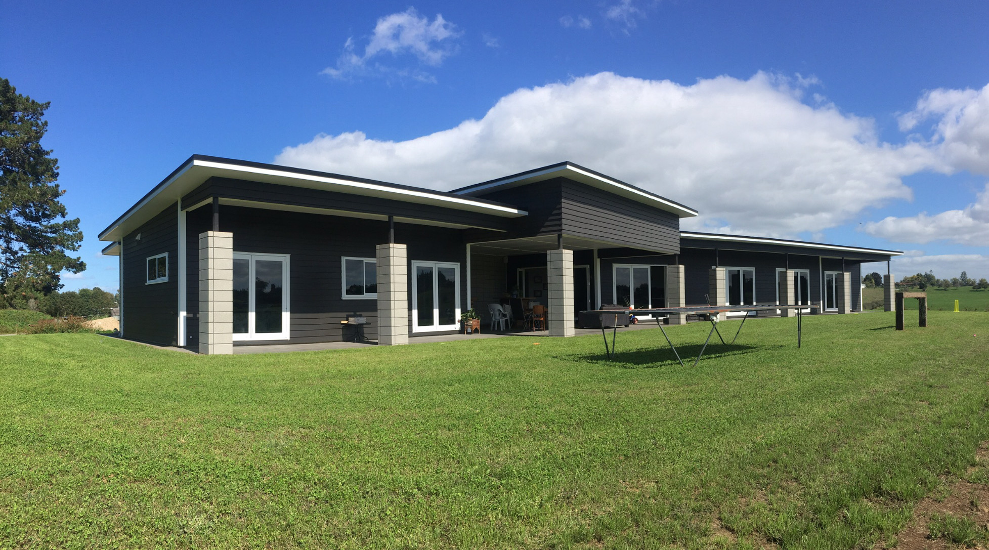 Newly constructed home set in a semi rural location