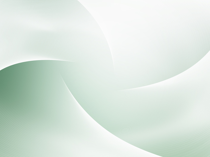 Abstract soft green and white smooth flowing curves creating a swirling pattern.