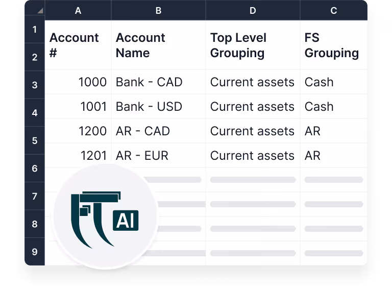 Text box titled 'Here are your key insights based on the current analysis' with sections for Customer Concentration and Seasonality, each accompanied by colored bar icons and placeholder summary lines.