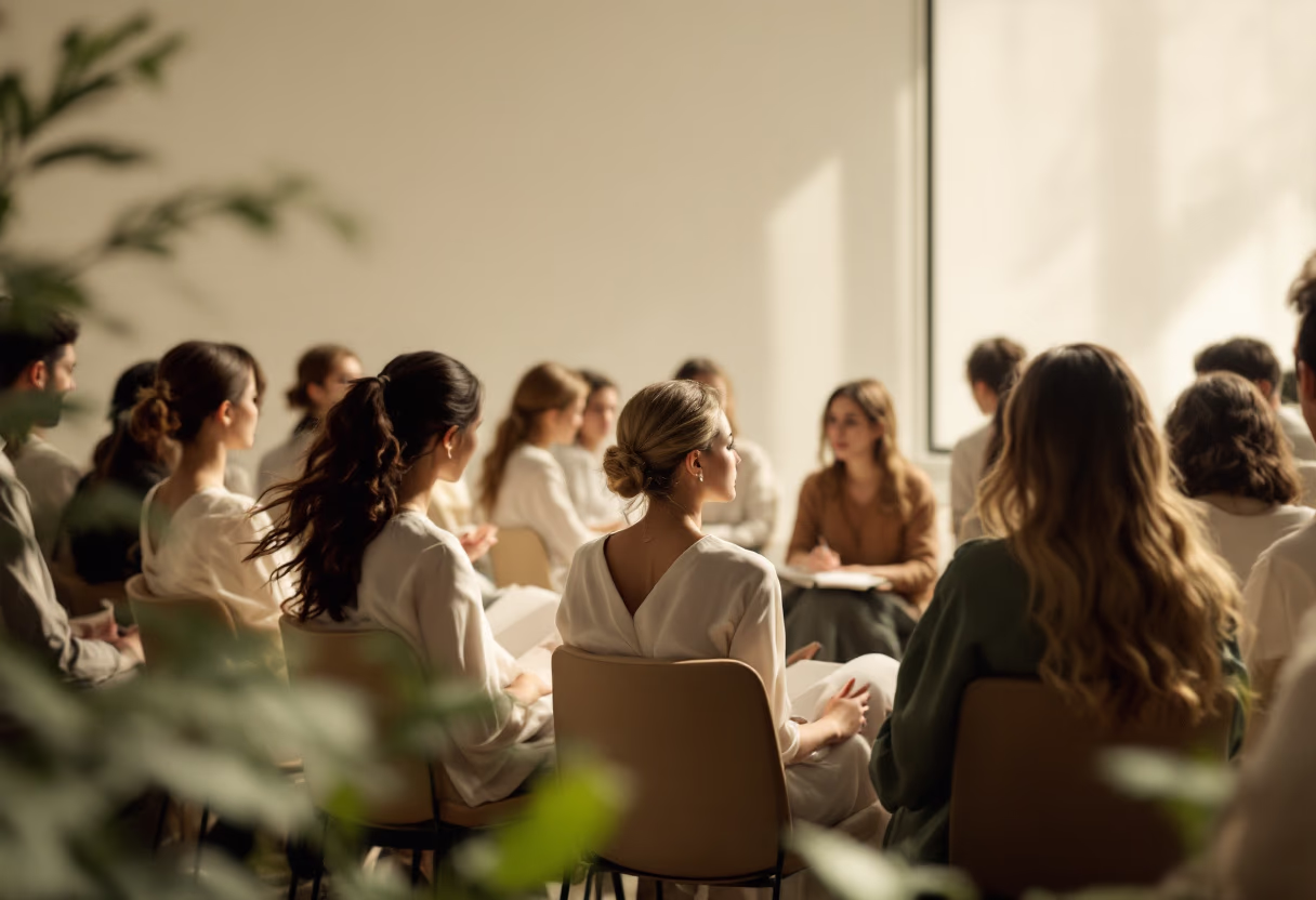 image of students attending a lecture for a university