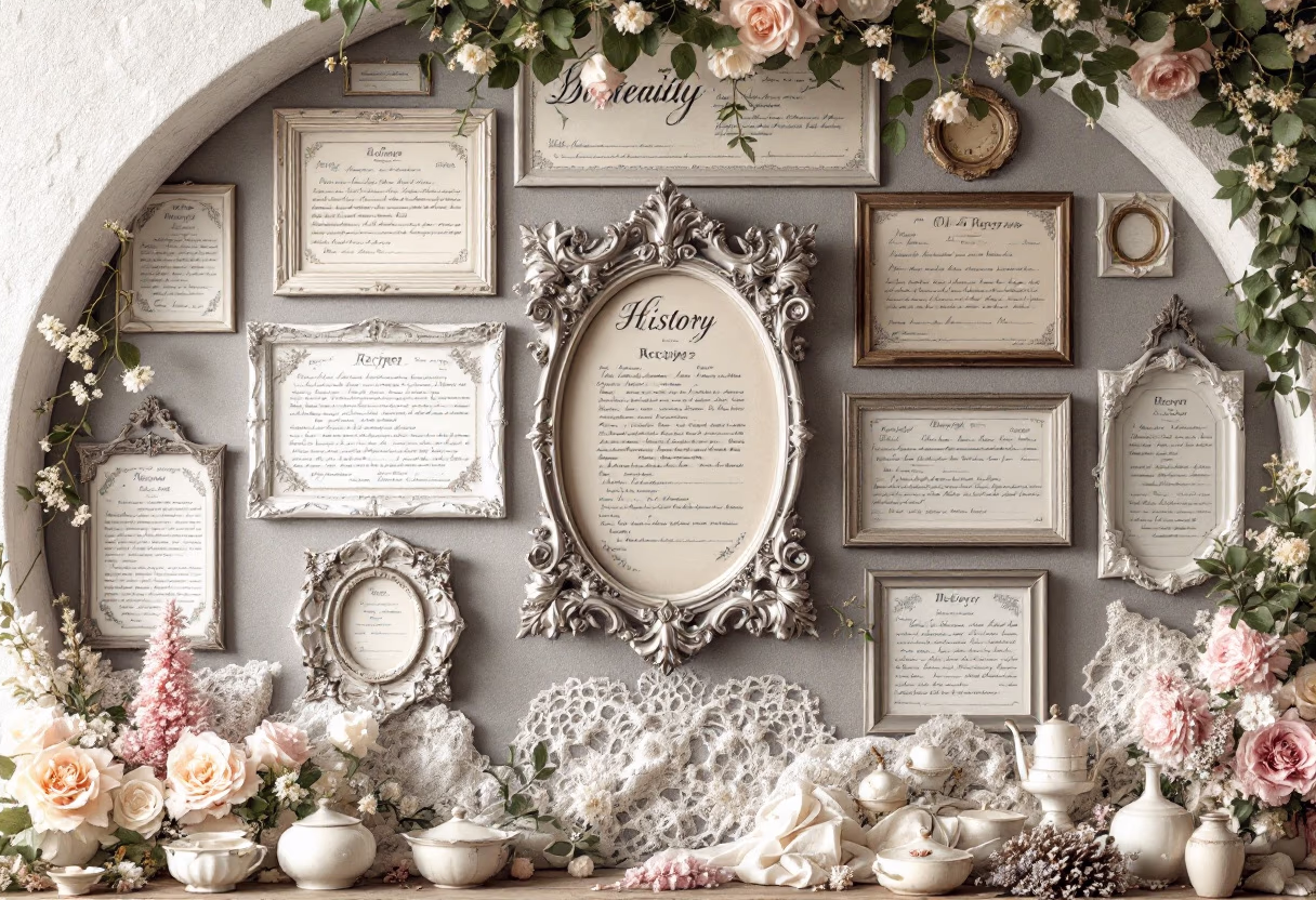 [background image] image of bakery's history wall