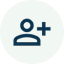 person symbol with plus sign