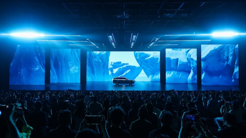Dome LED theater installation at NCSOFT G-STAR 2025 featuring curved LED panels displaying game content