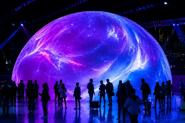 LED sphere rental for events with immersive 360-degree digital content
