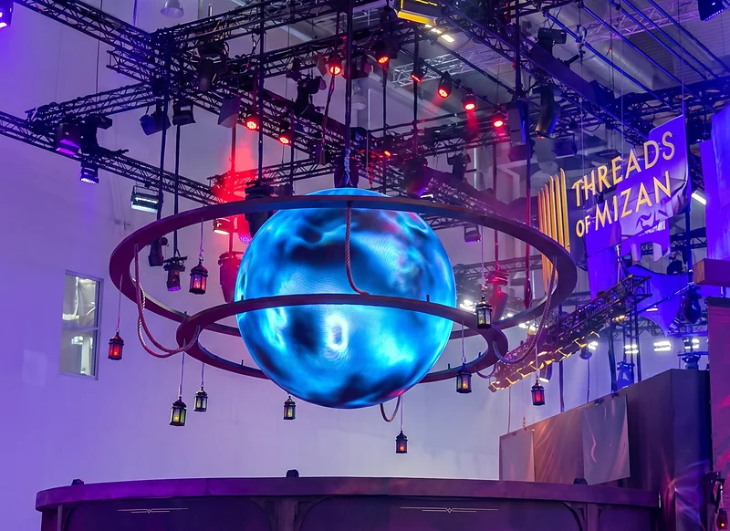 LED sphere rental for events with immersive 360-degree digital content