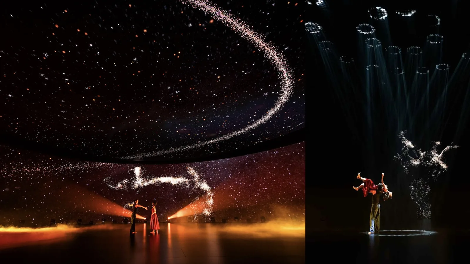 Performance-synced LED visuals following dancers during a Lynk & Co launch event