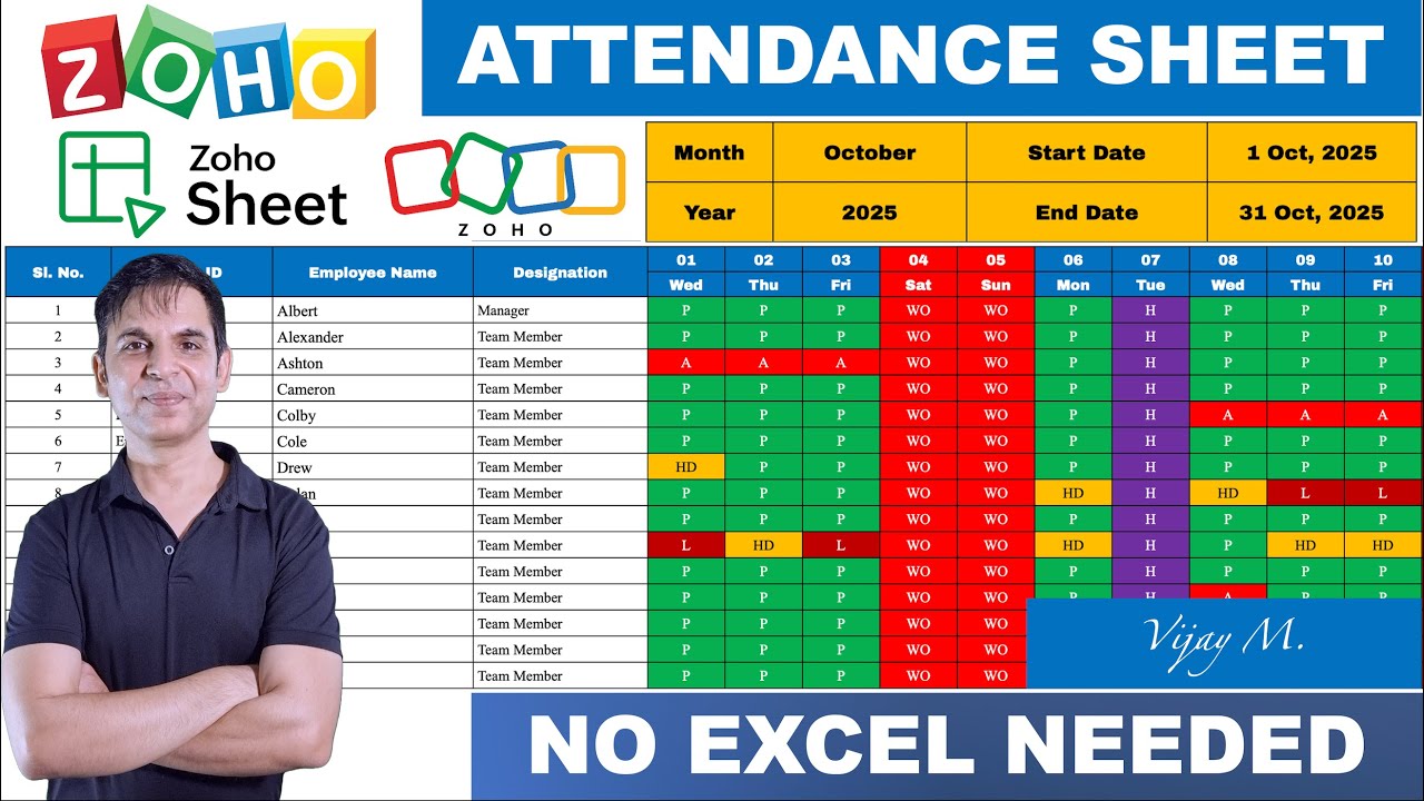 Créer une feuille de présence automatisée
