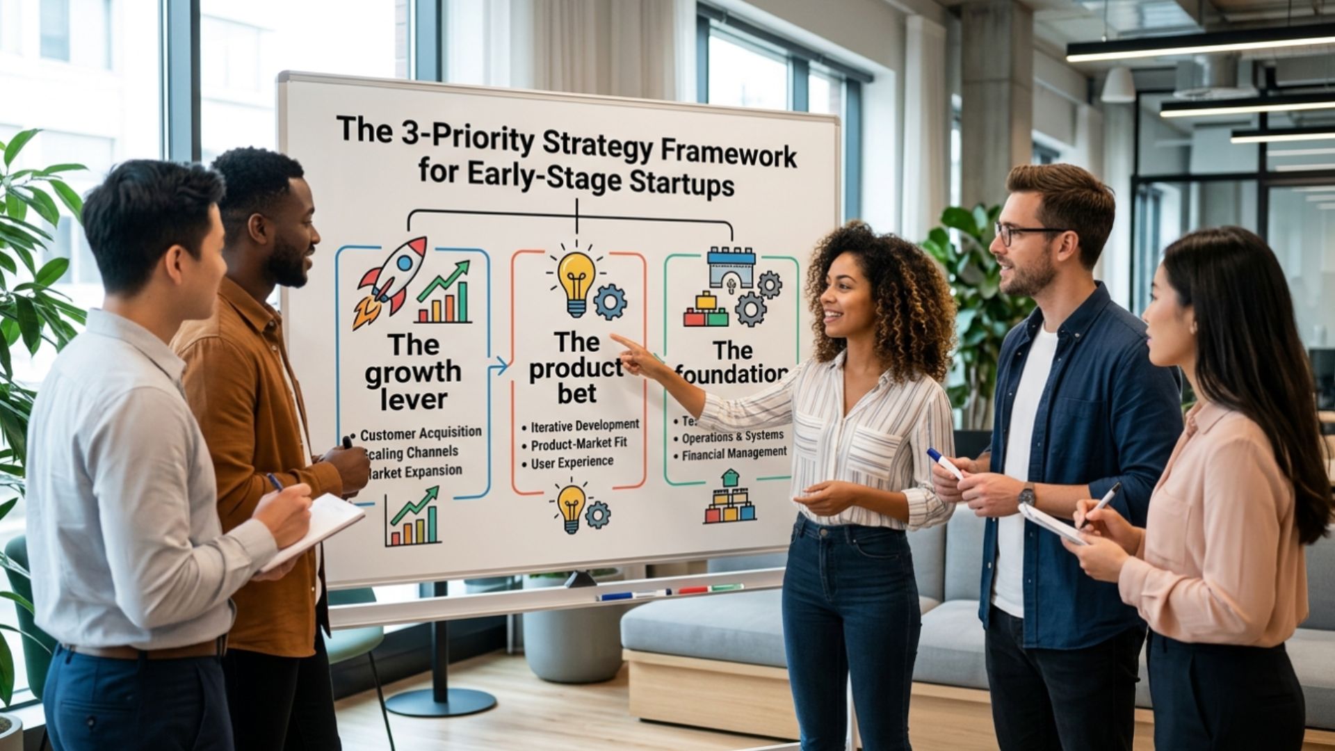 Startup strategy examples - two startups focused vs scattered