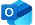Microsoft Outlook app icon featuring a blue envelope with a stylized letter O.