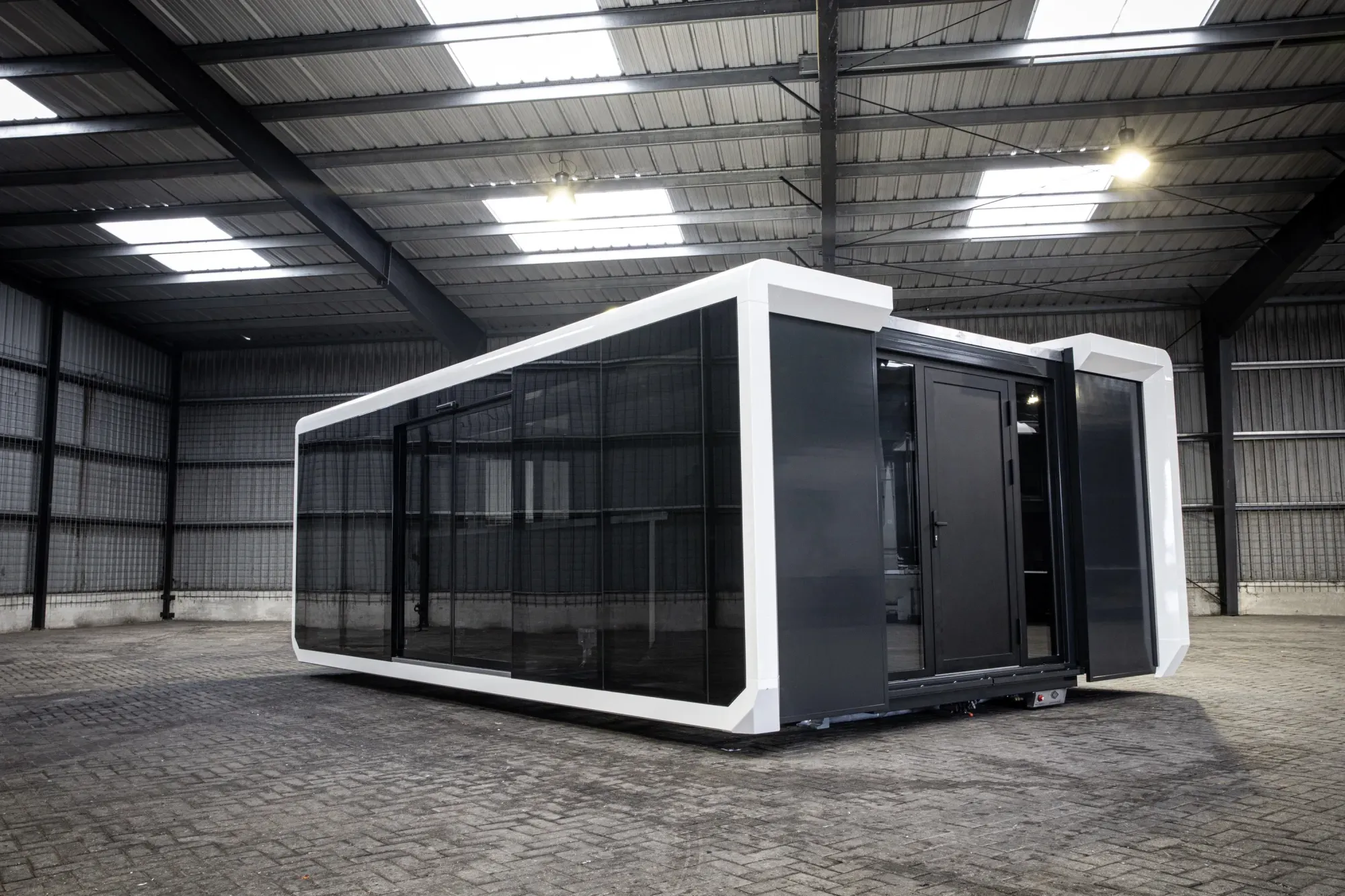 Fully equipped mobile dog grooming trailer for convenient pet care anywhere