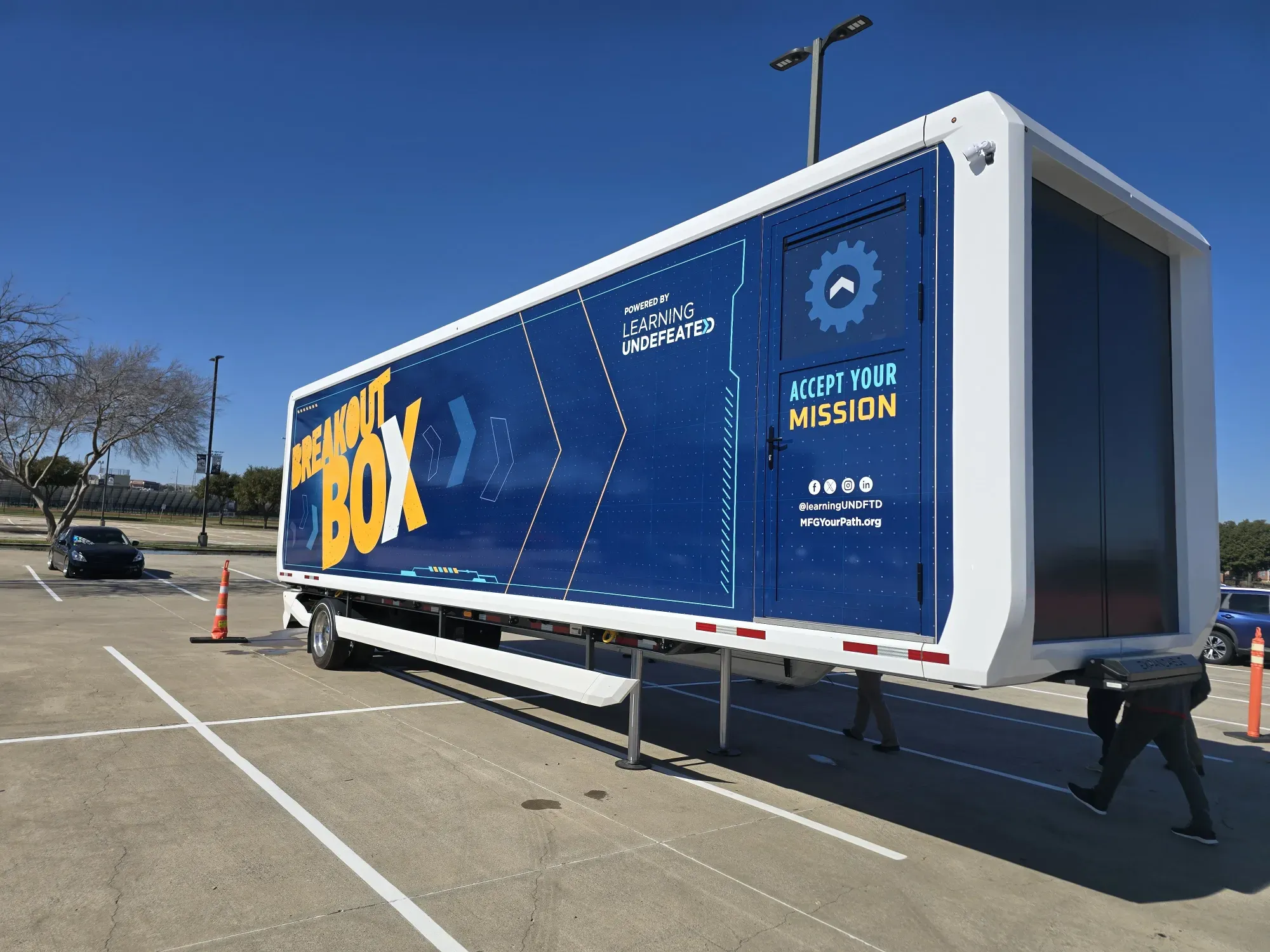 STEM mobile lab on a trailer