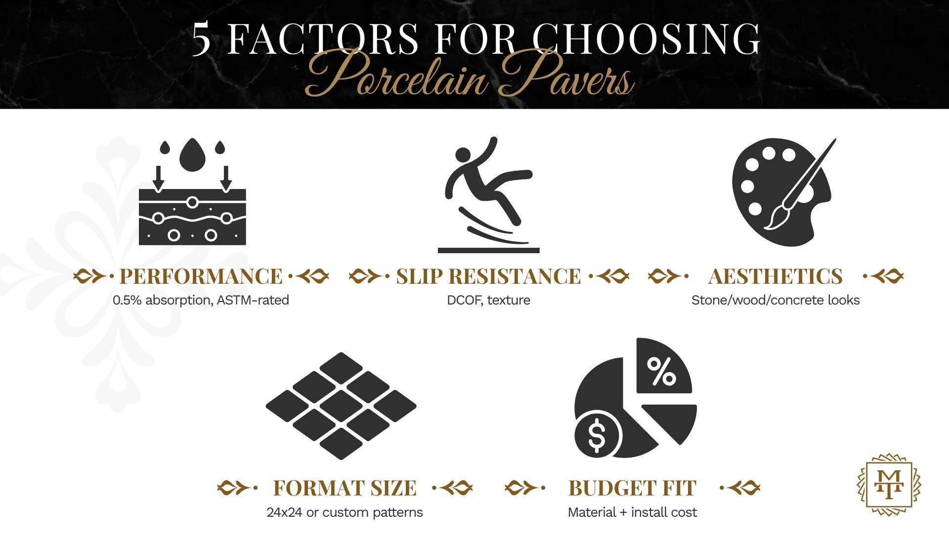 Factors for Choosing Porcelain Pavers