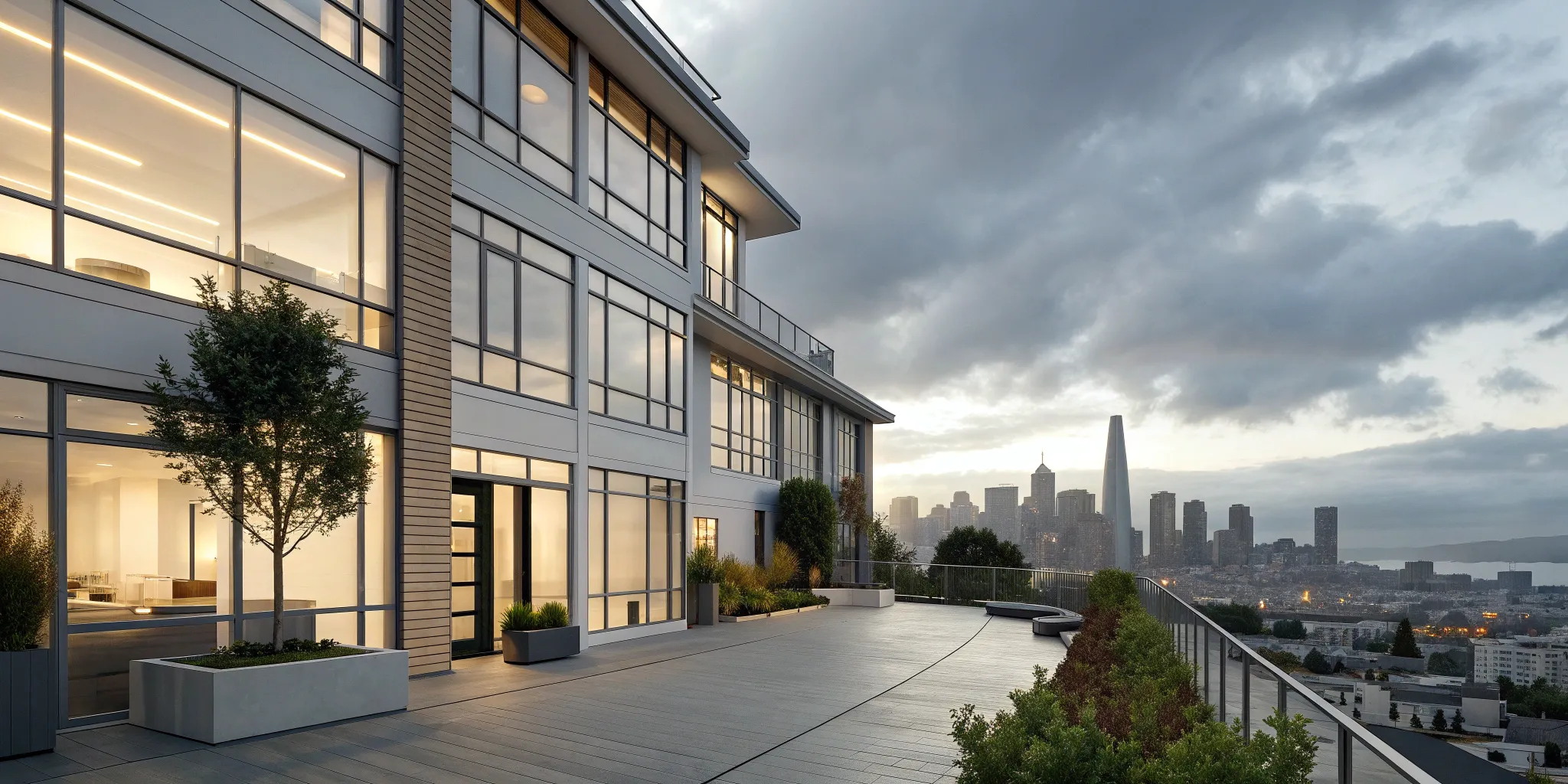 Modern San Francisco apartment building reflecting the city's low vacancy rate.