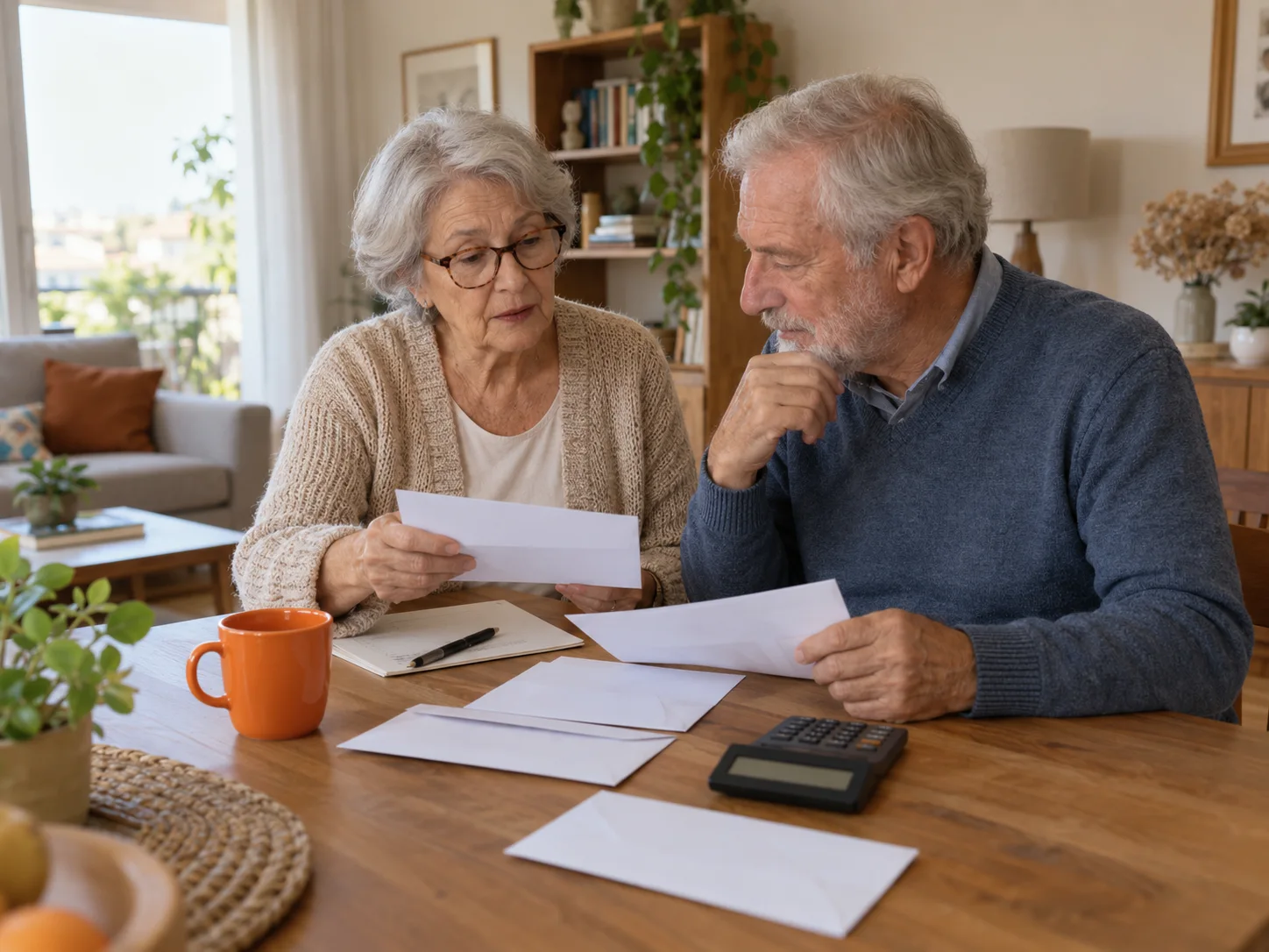 Un couple retraité fait le point sur ses documents