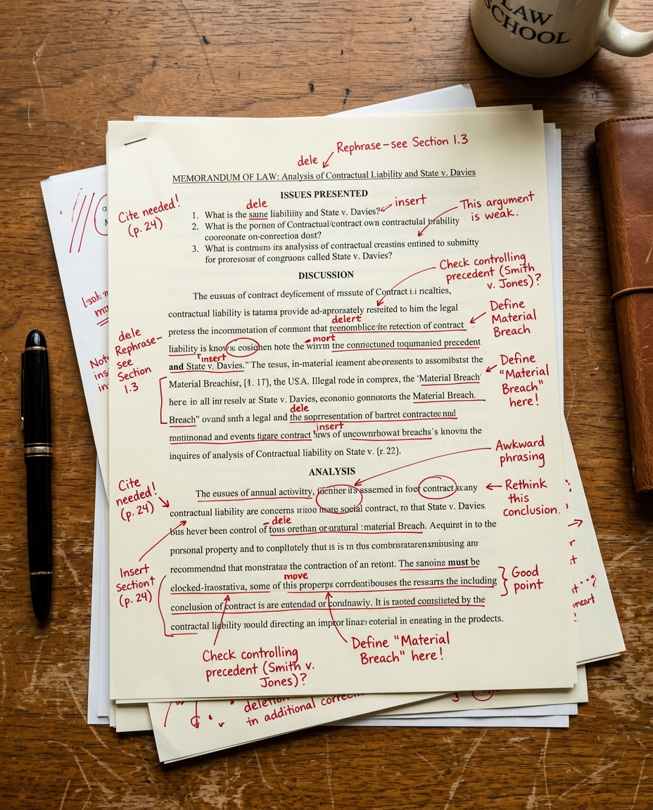 Annotated personal statement draft