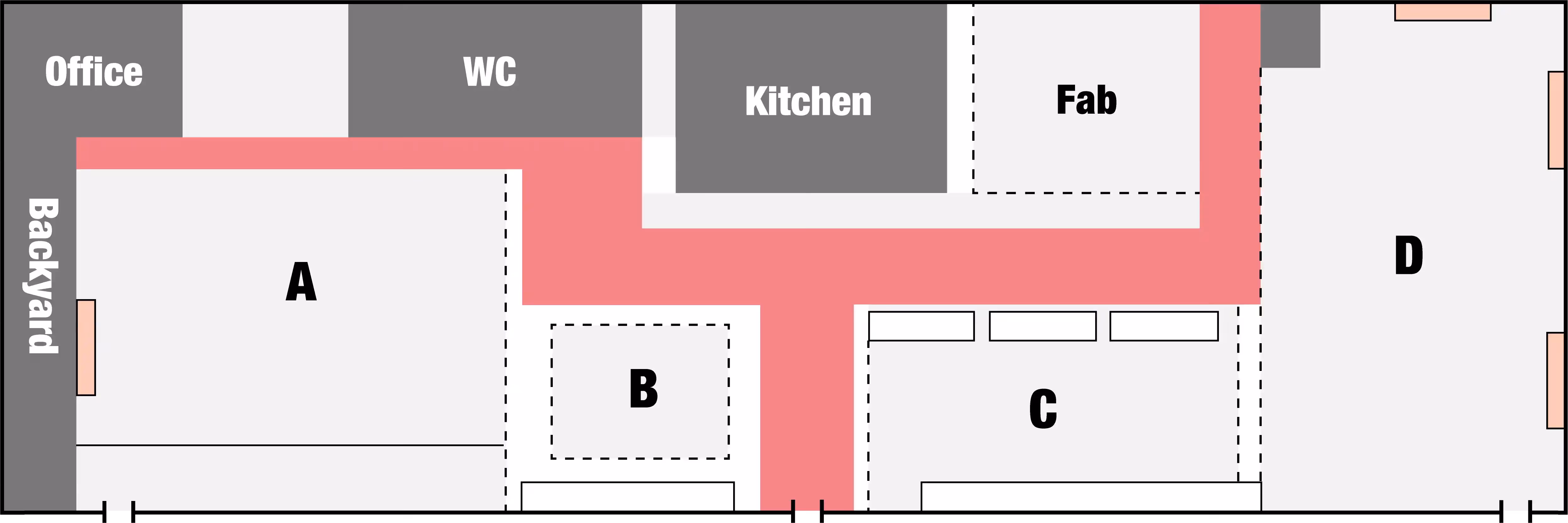 Floor Plan for Fabcafe Nagoya