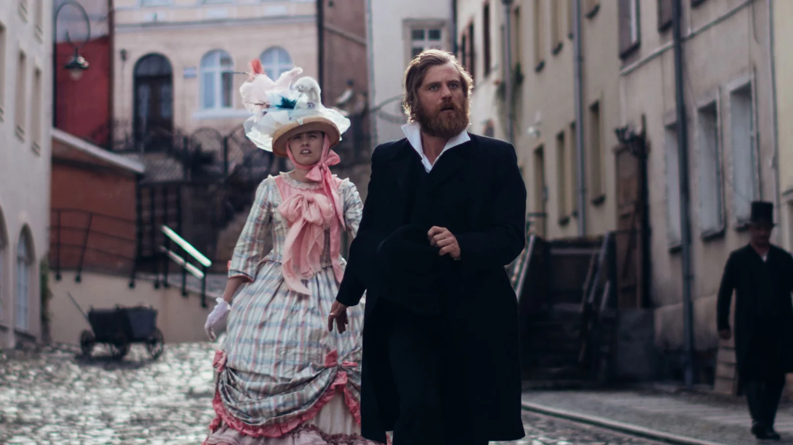 Newlyweds Fyodor Dostoevsky and Anna Dostoevskaya