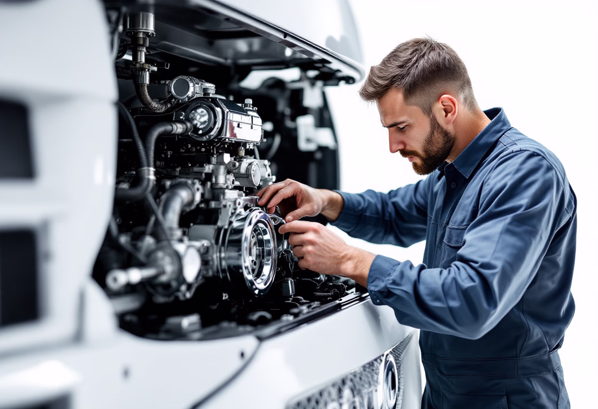 image of truck maintenance