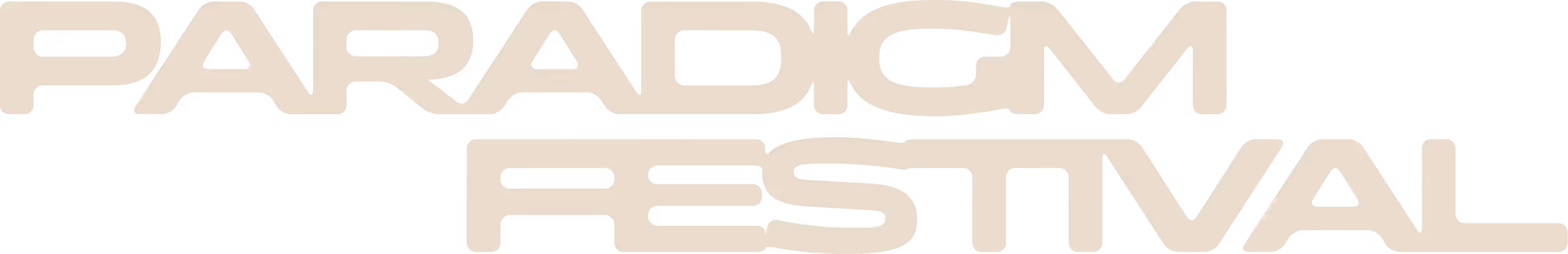 H1 hero text, paradigm festival