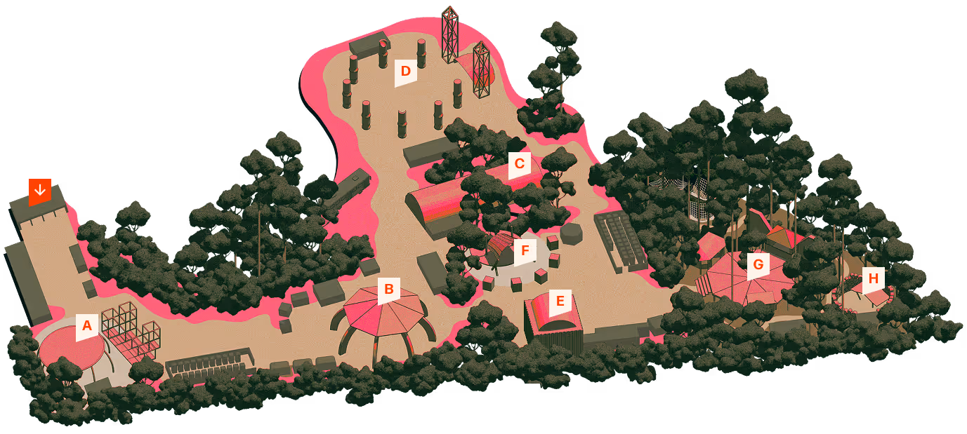 The map of Paradigm Festival