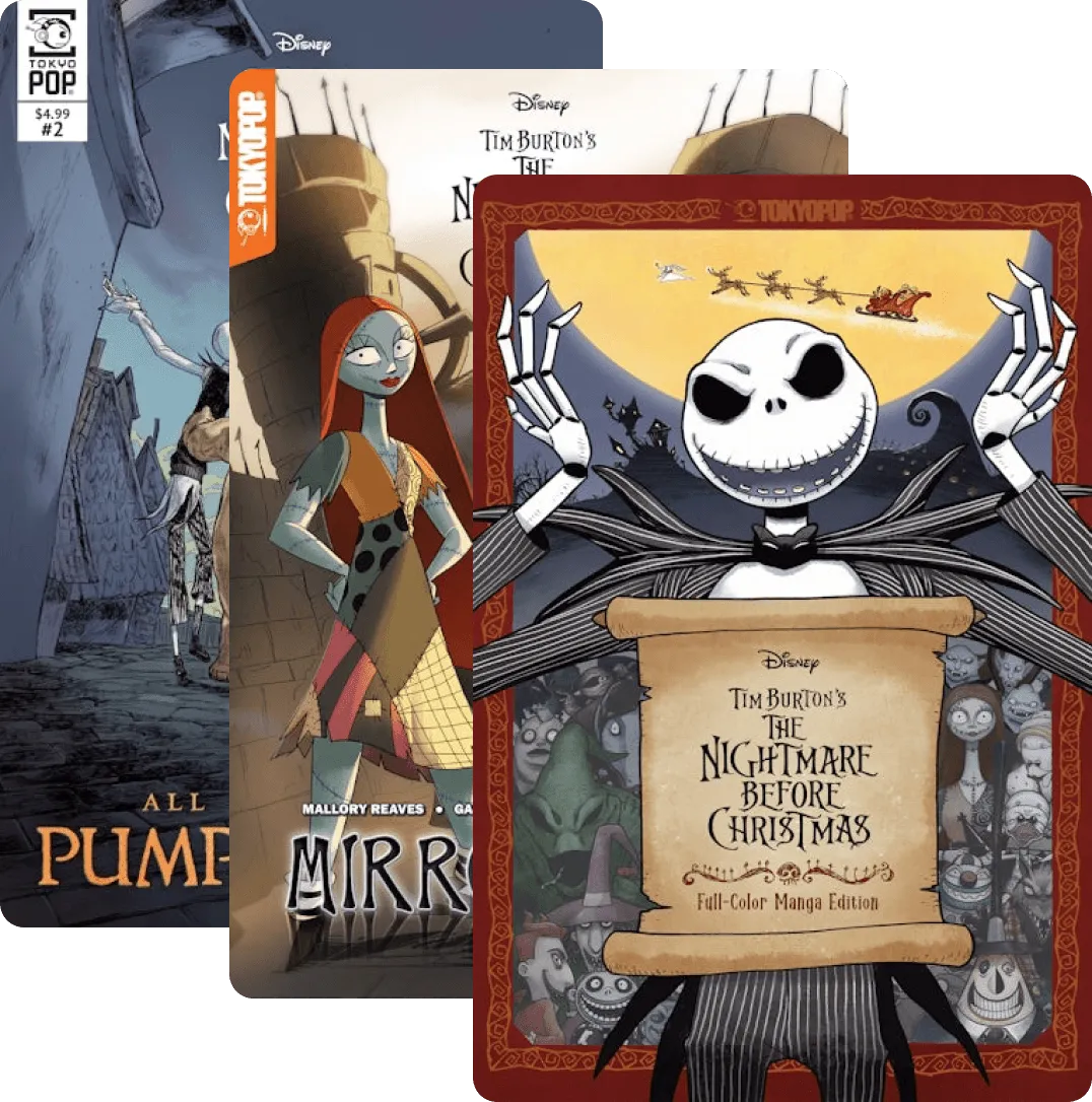 The Nightmare Before Christmas manga volumes published by TOKYOPOP