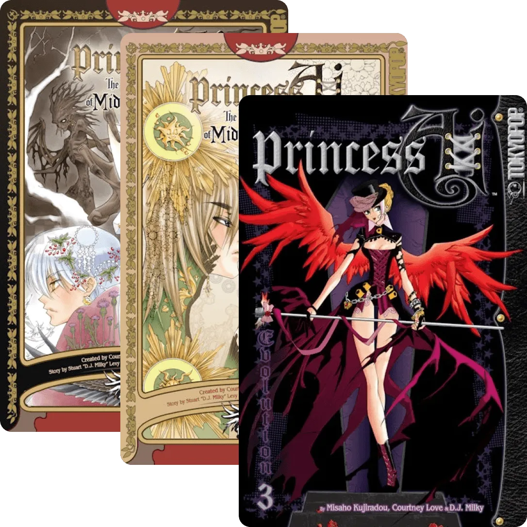 Princess Ai manga volumes published by TOKYOPOP