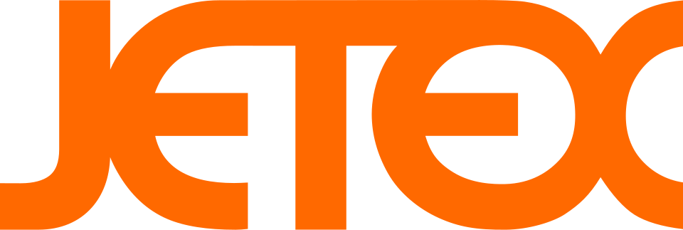 Jetex wordmark logo in bold orange letters.