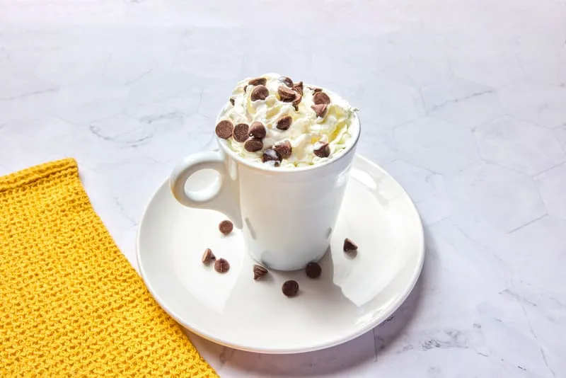 Decadently creamy and served at the perfect temperature for sipping.