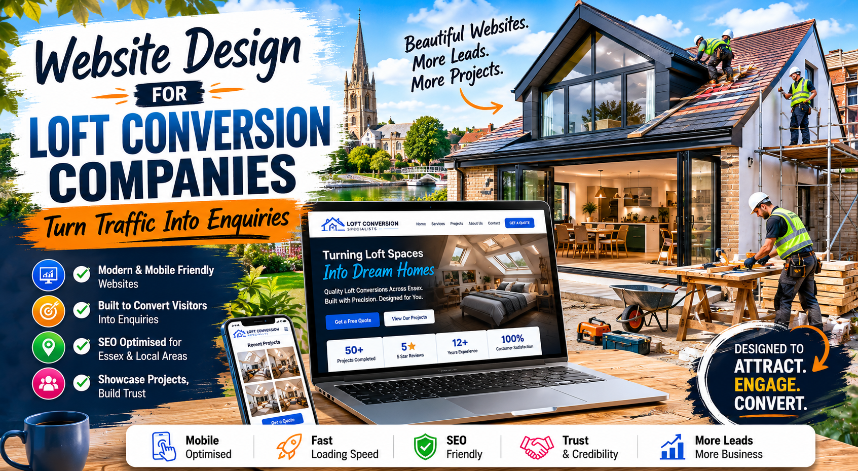 Website Design for Loft Conversion Companies: Turn Traffic Into Enquiries