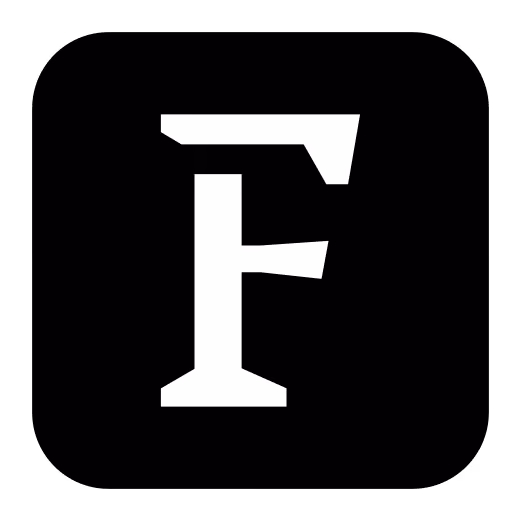 Logotype La Fakto, version blanche