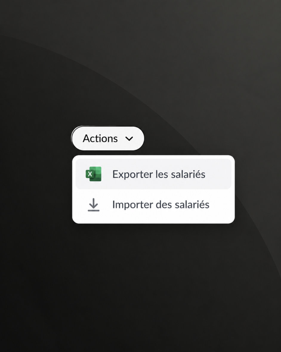 Exporter le dossier d’un collaborateur