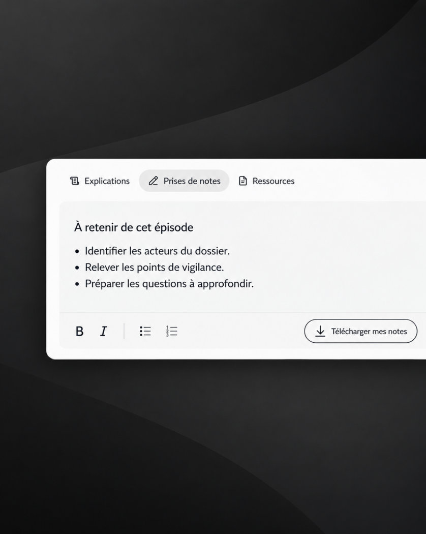 Cas pratique interactif à choix dans Okto