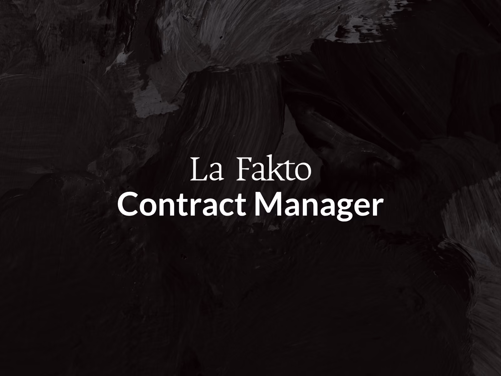 Contract manager