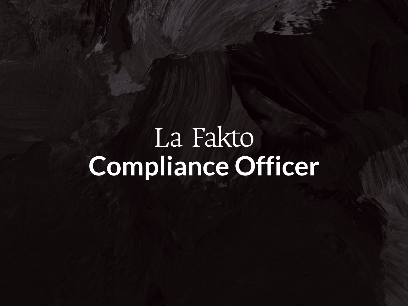 Compliance officer