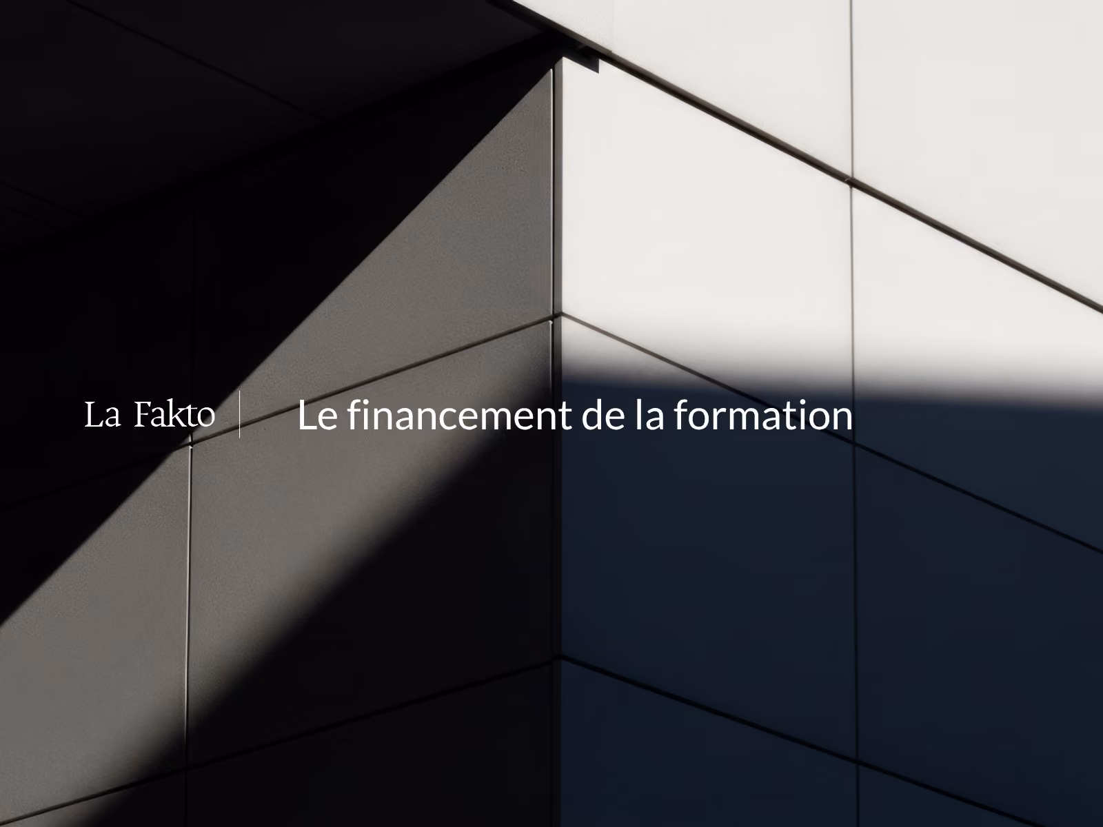 Le financement de la formation