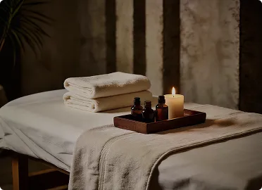 Medspa professional consulting with client in a modern aesthetic treatment room