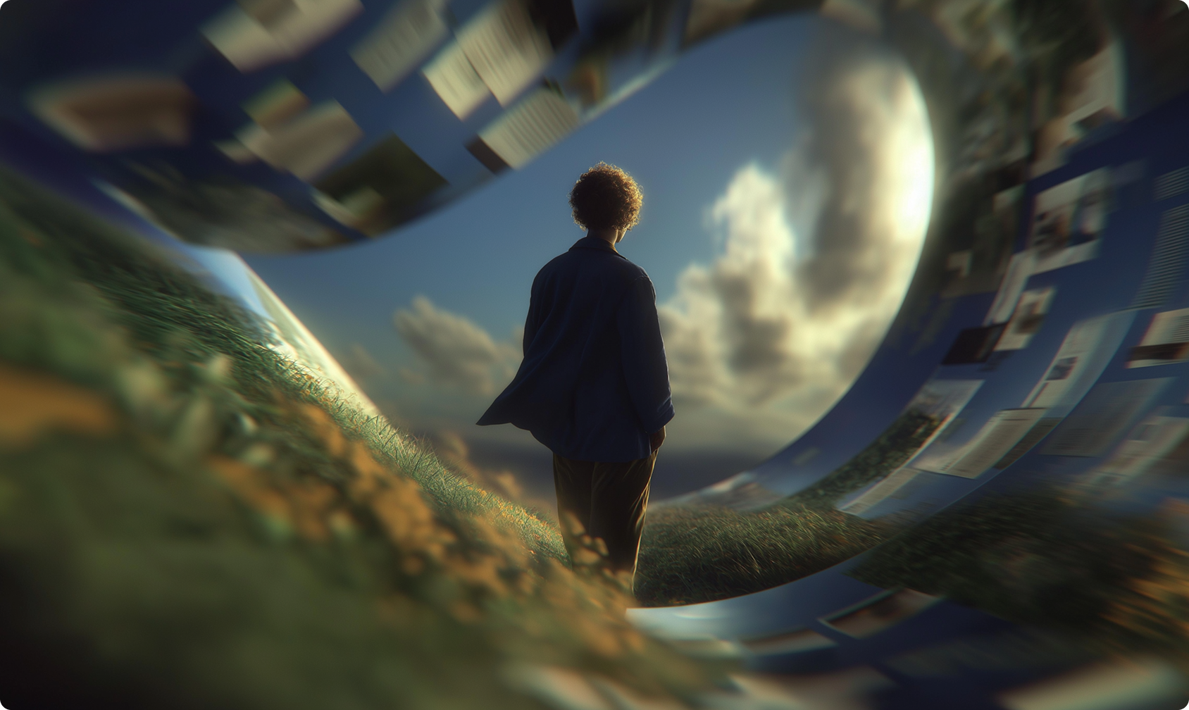 Man standing confidently overlooking a cityscape representing Leapyn handling the referral process